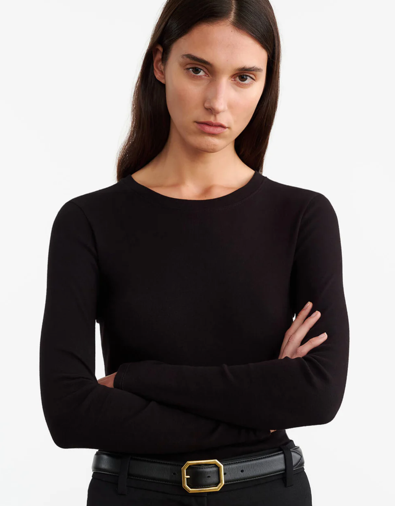 EMELIE TEE IN BLACK
