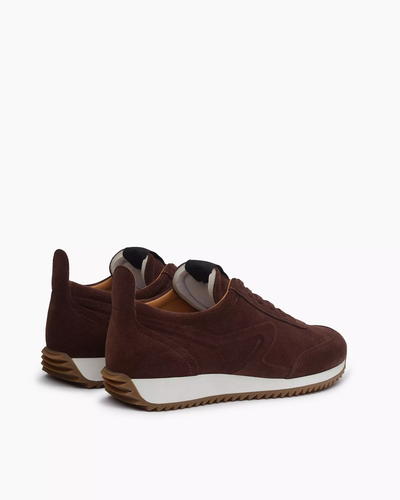 RETRO RUNNER SNEAKERS IN MOCHA SUEDE - Romi Boutique
