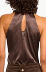 Ramy Brook Lori Silk High Neck Tank TOp at Romi Boutique