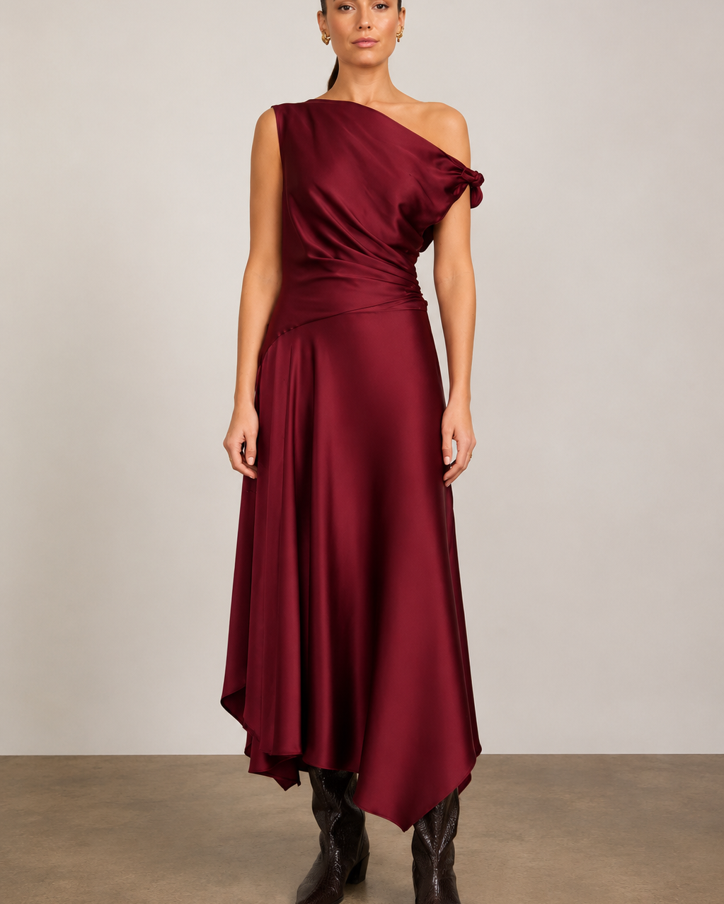 Staud Portia Silk Dress at Romi Boutique