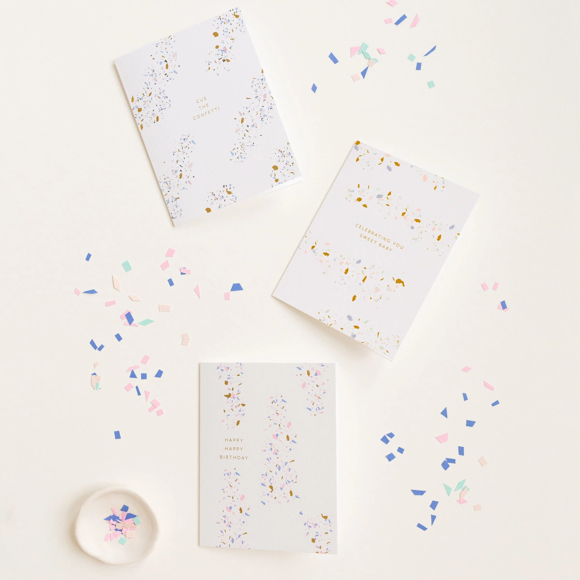 Ramona & Ruth HAPPY BIRTHDAY CONFETTI GREETING CARD at Romi Boutique