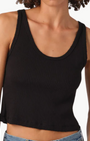 Amo CROP RIB TANK at Romi Boutique