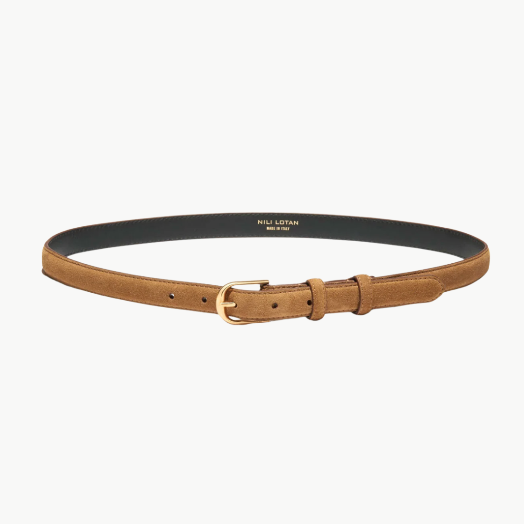 Nili Lotan Jane Suede Belt at Romi Boutique