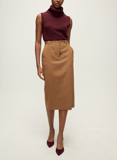 MAZZY CASHMERE SHELL IN DARK CURRANT