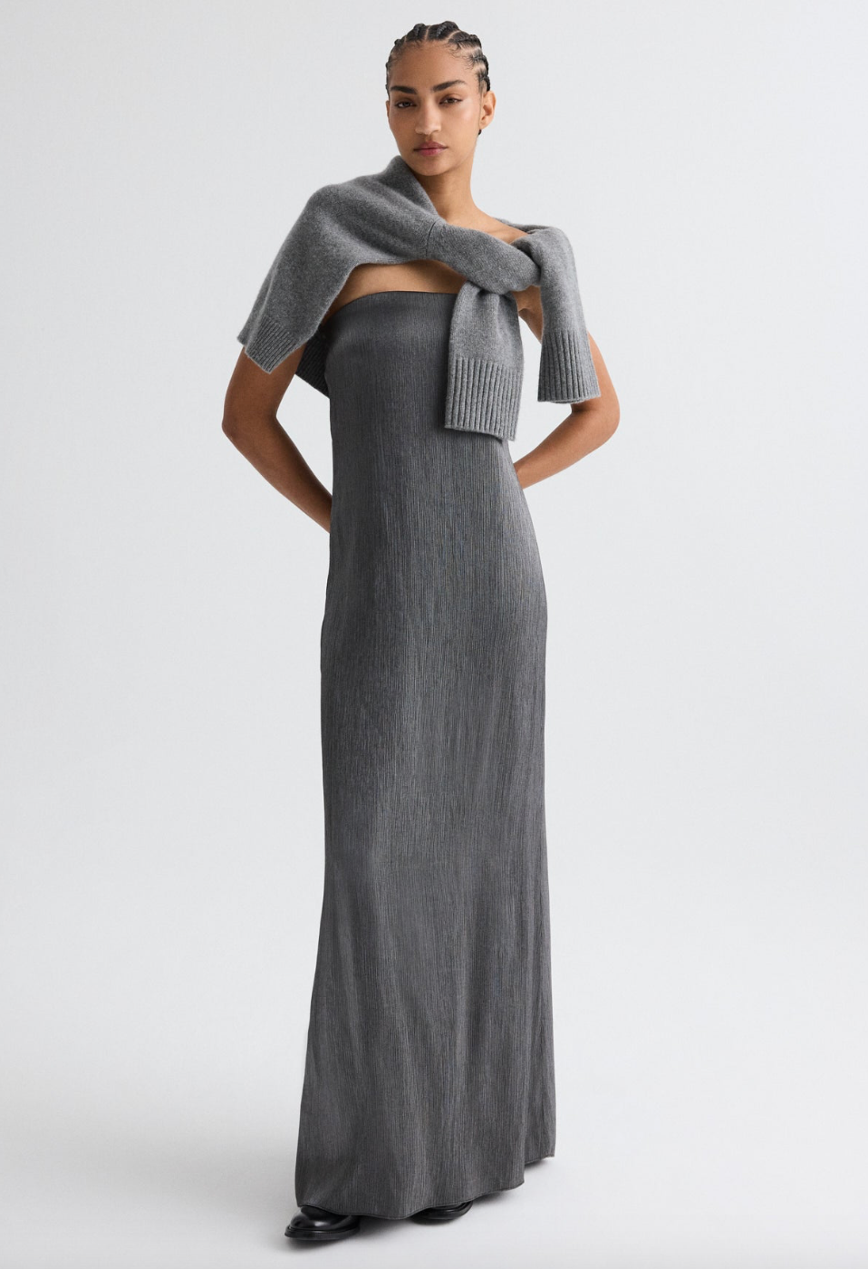 CAROLYNS GOWN IN SPLINTERED METALLIC