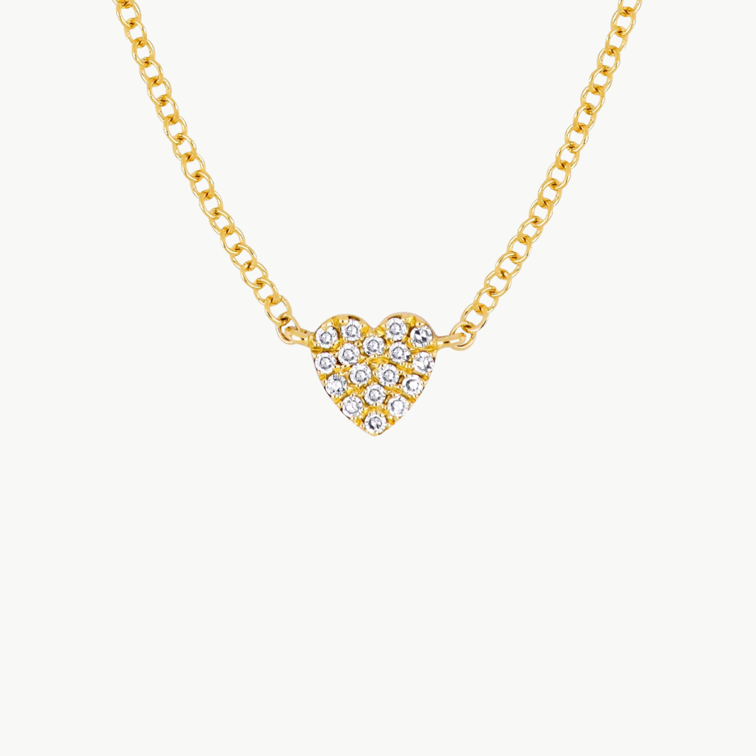 Baby Diamond Heart Necklace