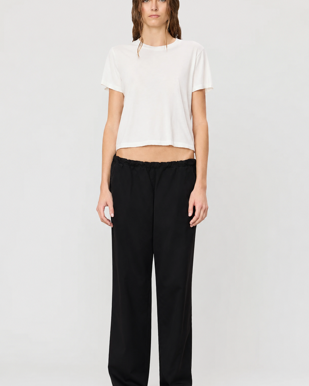 Eterne Short Sleeve Boxy Tee at Romi Boutique
