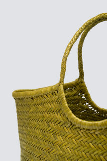 NANTUCKET BASKET BIG IN BAMBOO GREEN