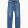 90s French High Rise Straight Jean