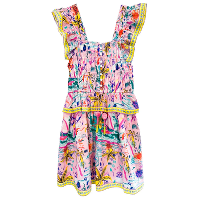 FLEUR MINI DRESS IN SUNSHINE PRINT