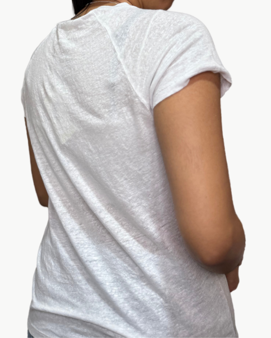 Hartford TELCY KNIT T-SHIRT IN WHITE at Romi Boutique