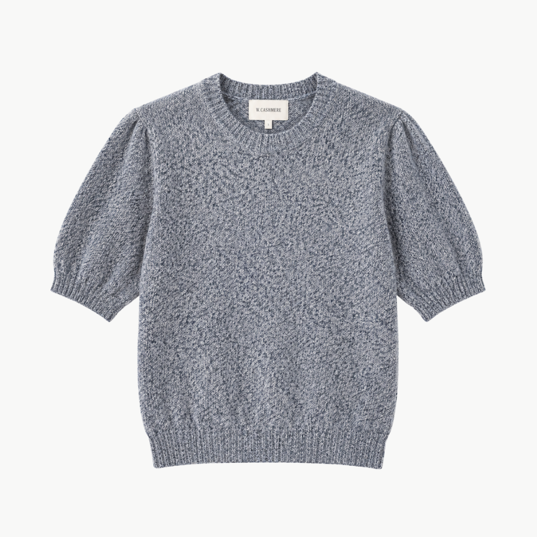 W.Cashmere Brenda Short Sleeves Sweater at Romi Boutique