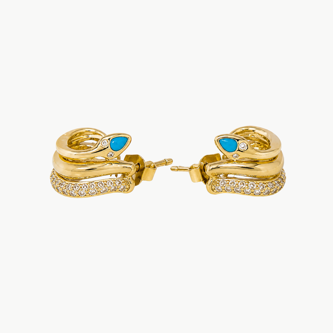 Native Gem Slither Snake Huggies at Romi Boutique