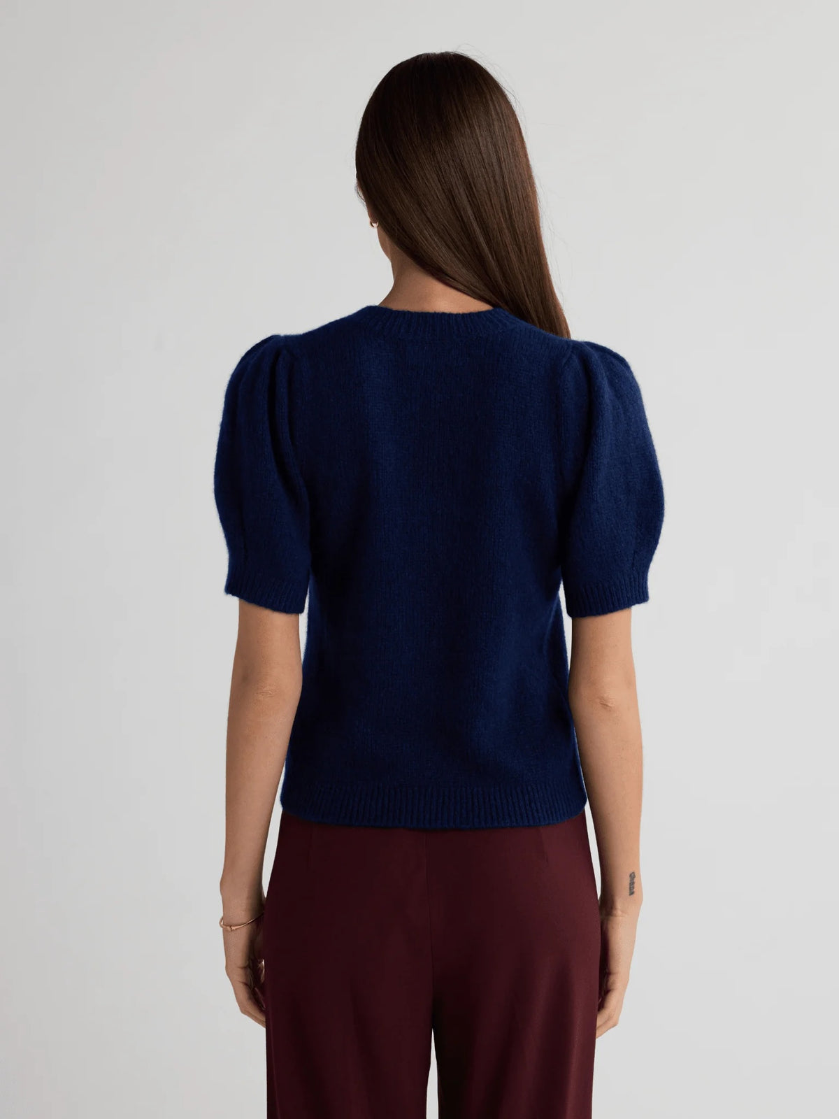 W.Cashmere Aria Short Sleeves Sweater at Romi Boutique