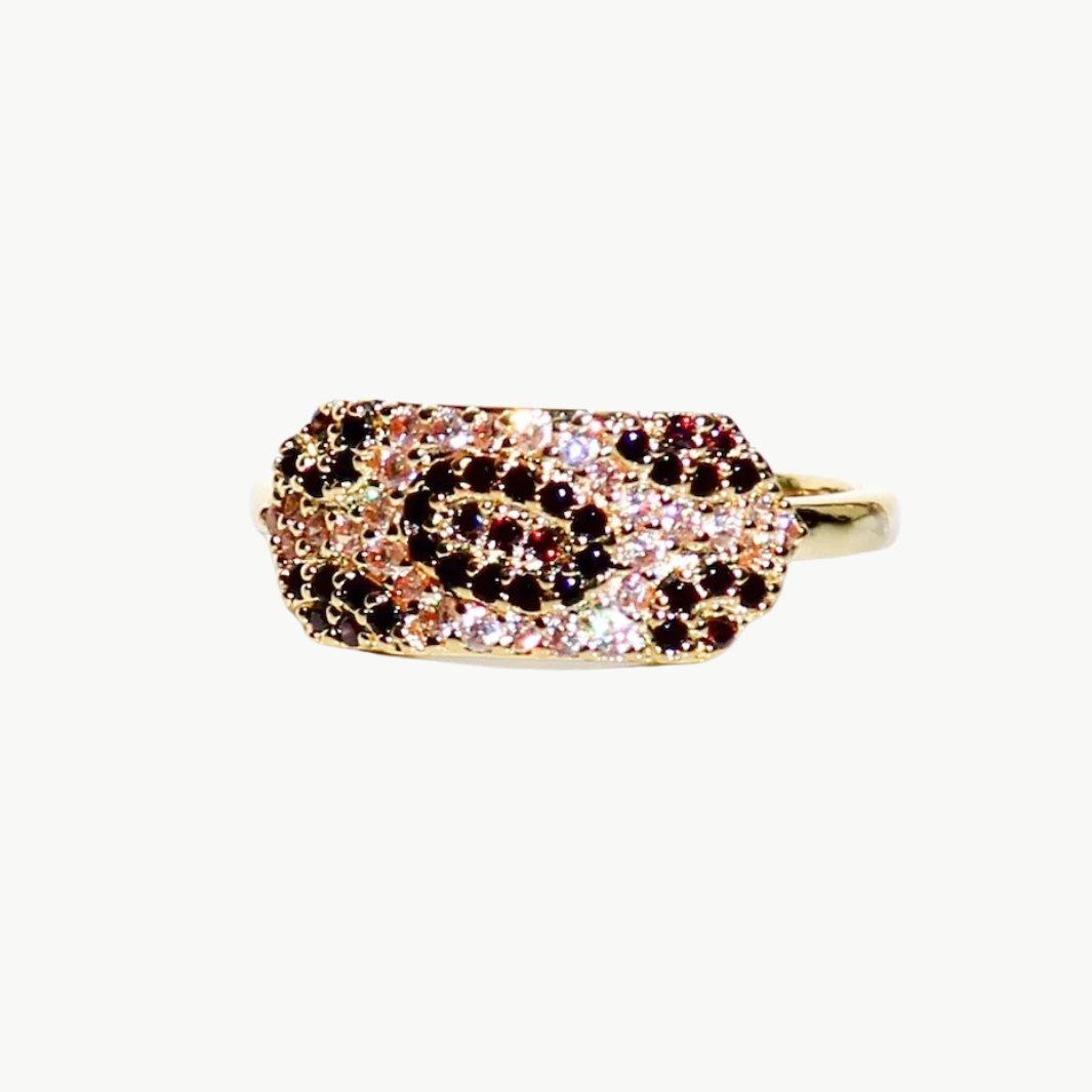 Native Gem ID RING IN LEOPARD at Romi Boutique