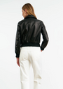 Nili Lotan REDLEY LEATHER BOMBER JACKET at Romi Boutique