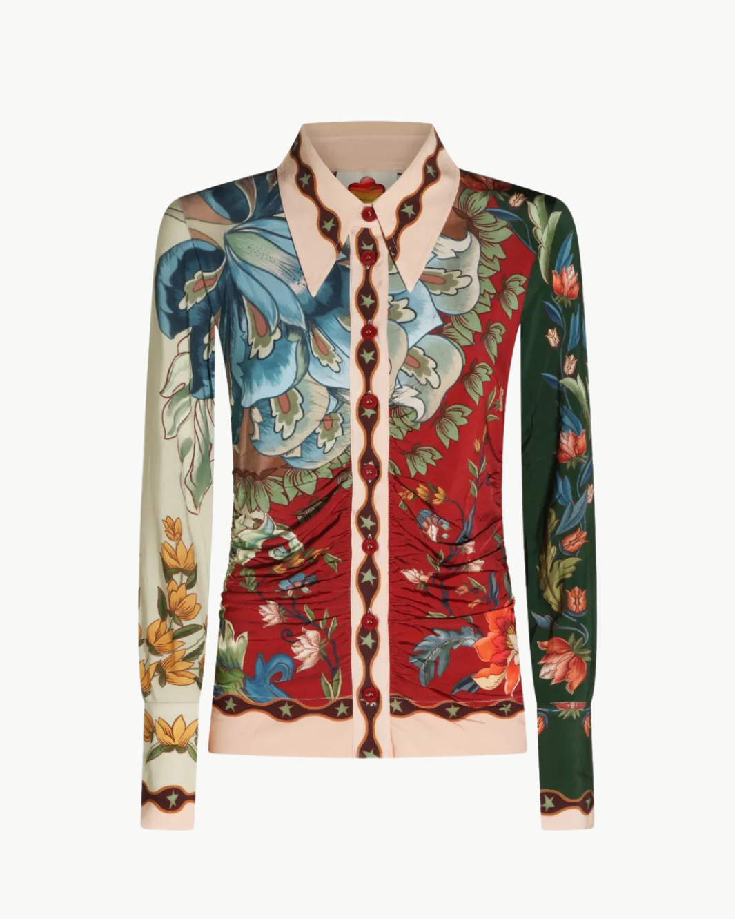 FARM Rio Lunar Boho Buttoned Collared Shirt at Romi Boutique