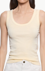 Enza Costa SUPIMA BABY RIB TANK at Romi Boutique