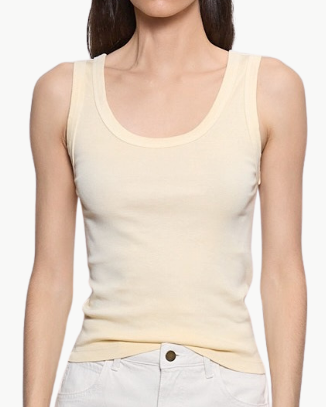 Enza Costa SUPIMA BABY RIB TANK at Romi Boutique