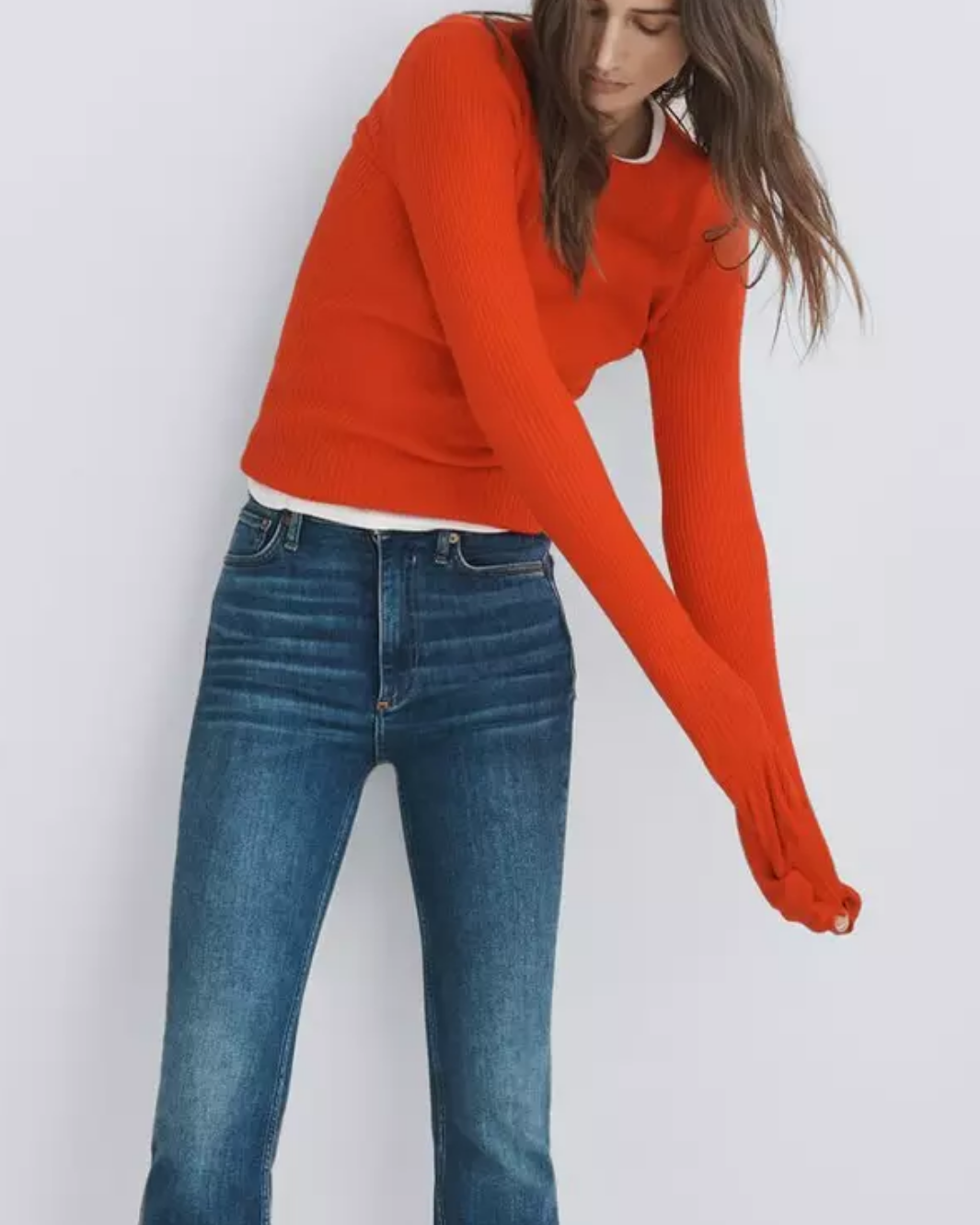 AUDRINA CREW IN RED