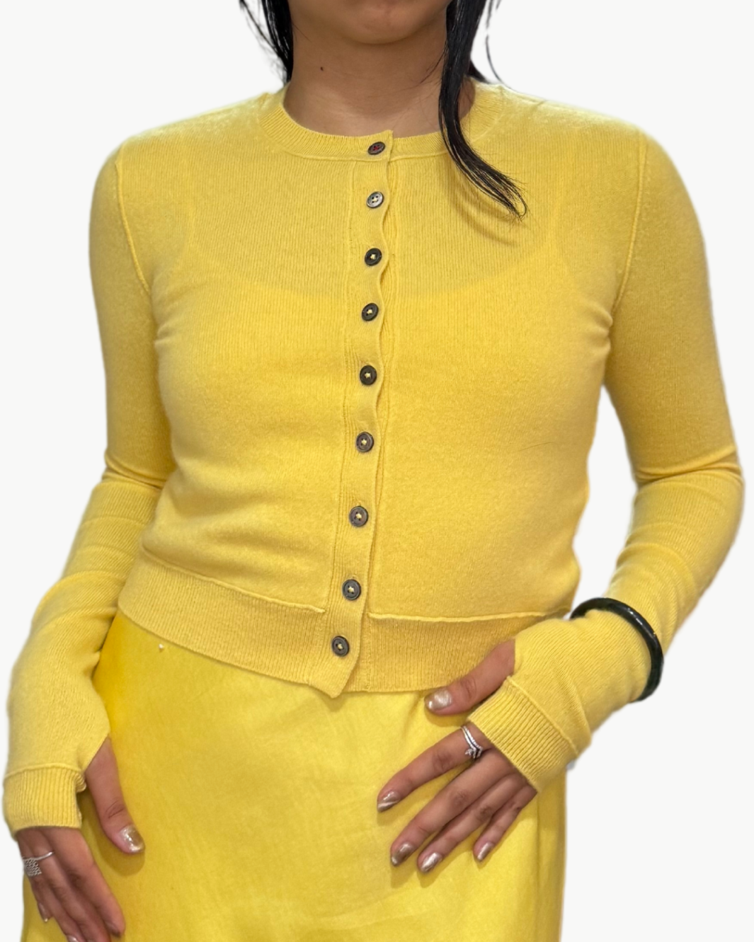 ROYAL CASHMERE CARDIGAN IN MEYER