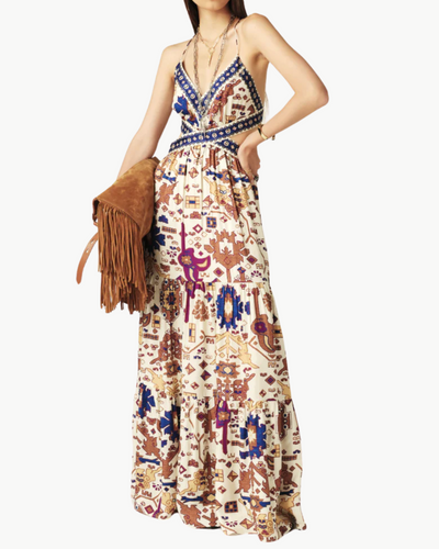 VEALY DRESS IN OFF WHITE