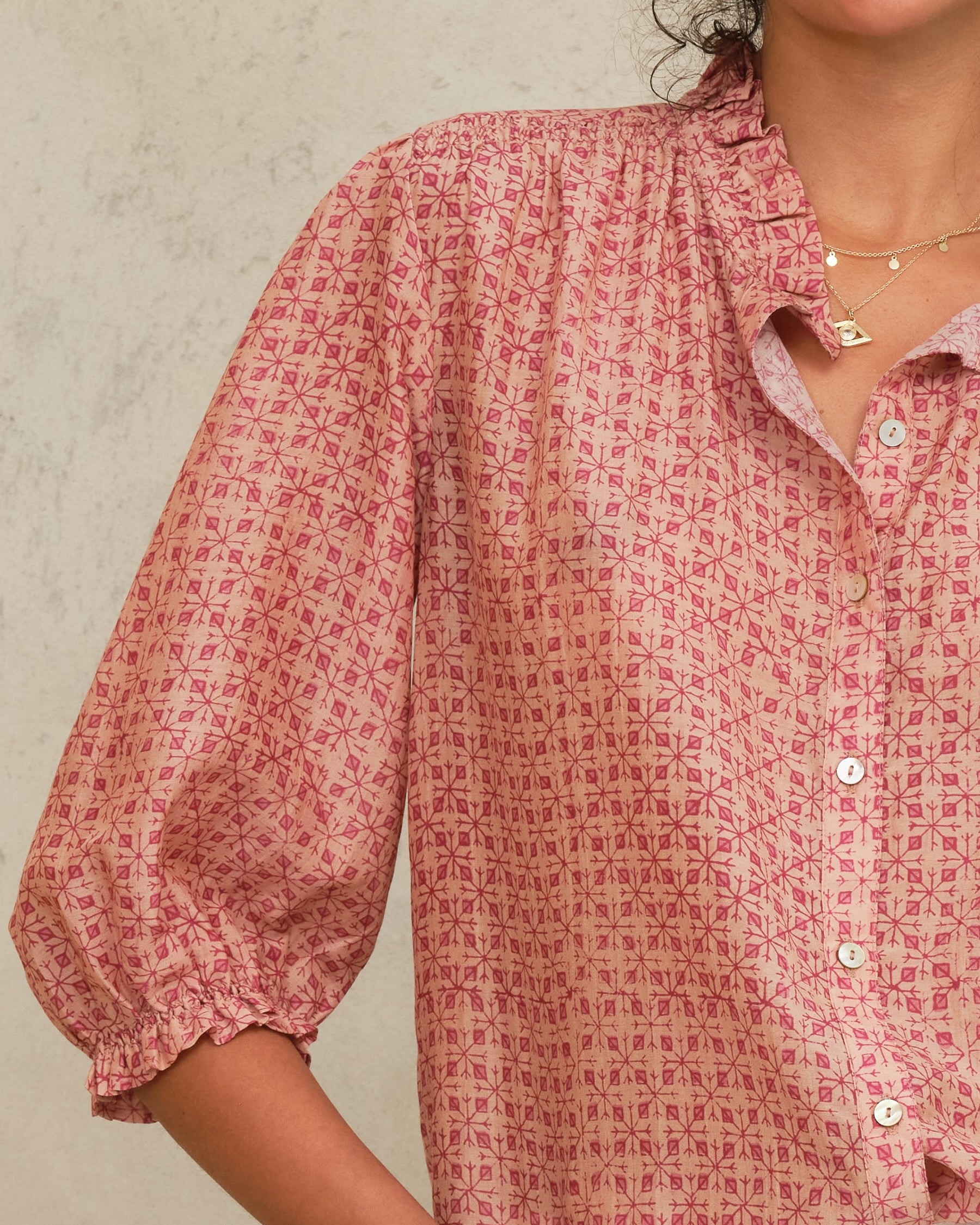Mabe Cassia Print Top at Romi Boutique