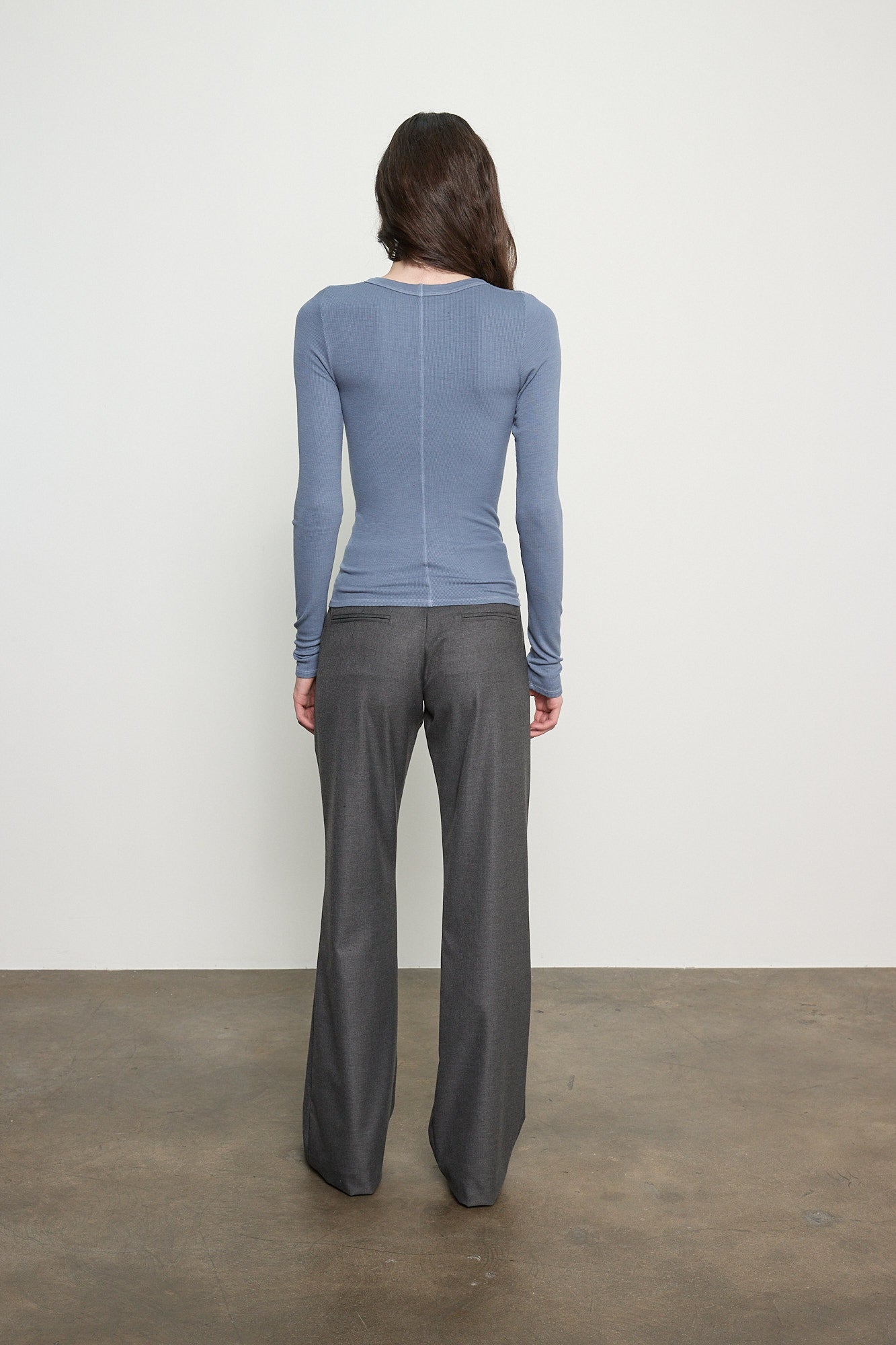 Fluid Silk Rib Essential Crew