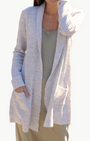 Oats Cashmere DAIS CARDIGAN IN NIMBUS at Romi Boutique