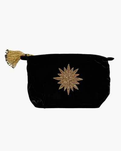 SMALL STAR MAKE UP BAG IN BLACK