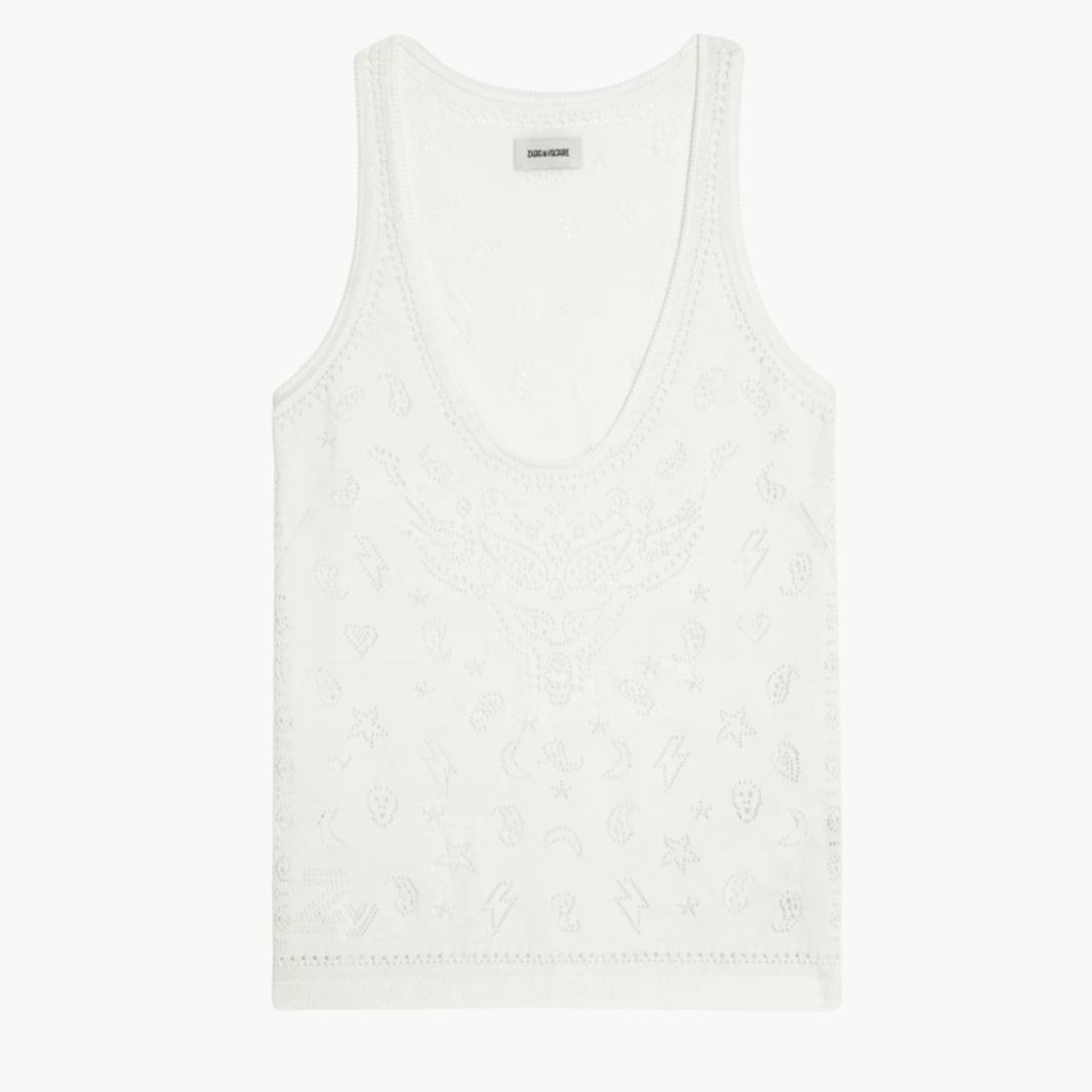 Zadig & Voltaire Jossy Bandana Tank at Romi Boutique