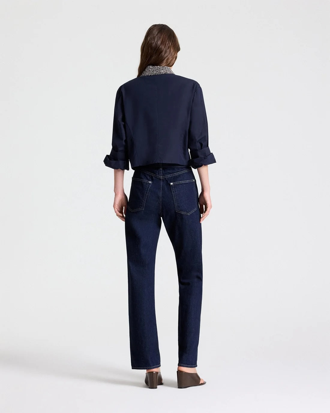 TWP New Chapter W/ Crystal Collar Shirt at Romi Boutique