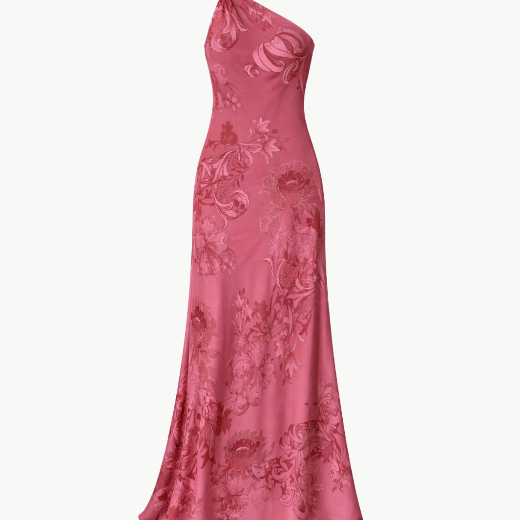 Hemant & Nandita ONE SHOULDER SASH DRESS at Romi Boutique