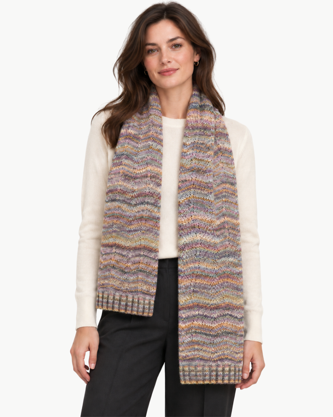 Space Dye Basketweave Scarf