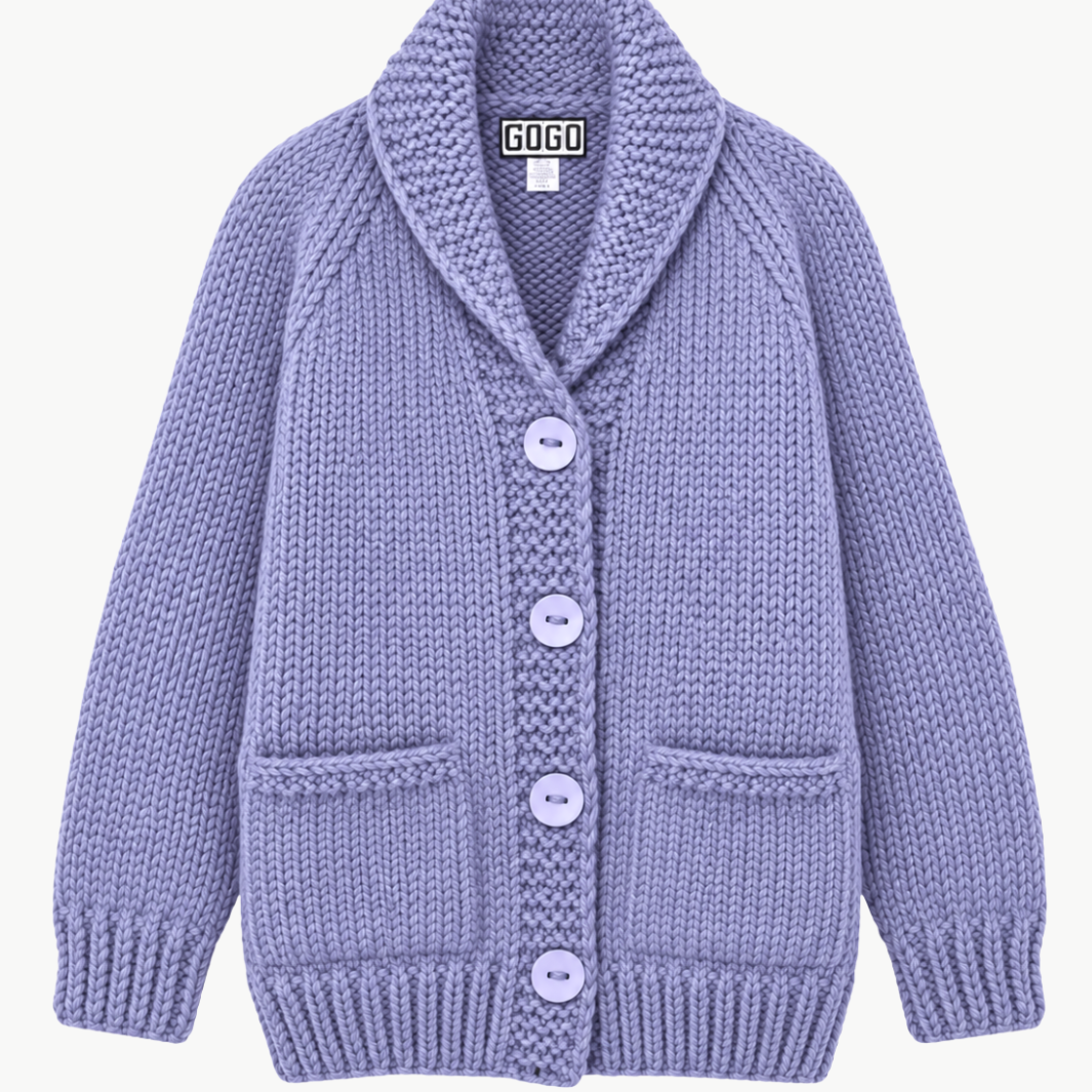 GOGO Long Classic Ski Cardi at Romi Boutique