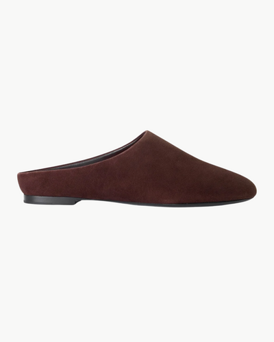 SUEDE RIAD SLIPPER IN ESPRESSO
