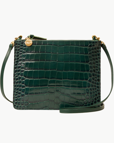 MARGOT DOUBLE SAC BRETELLE IN DEEP PINE