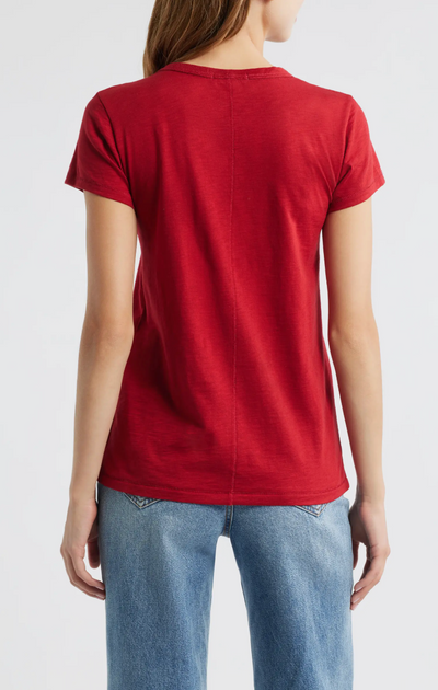 THE SLUB TEE IN RUBY