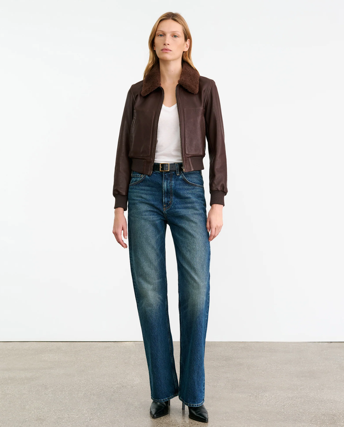 TOM LEATHER JACKET IN DARK BROWN