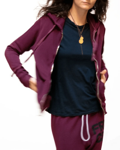 SUPERFLUFF LUX ZIP HOODIE IN DEEPLOVE