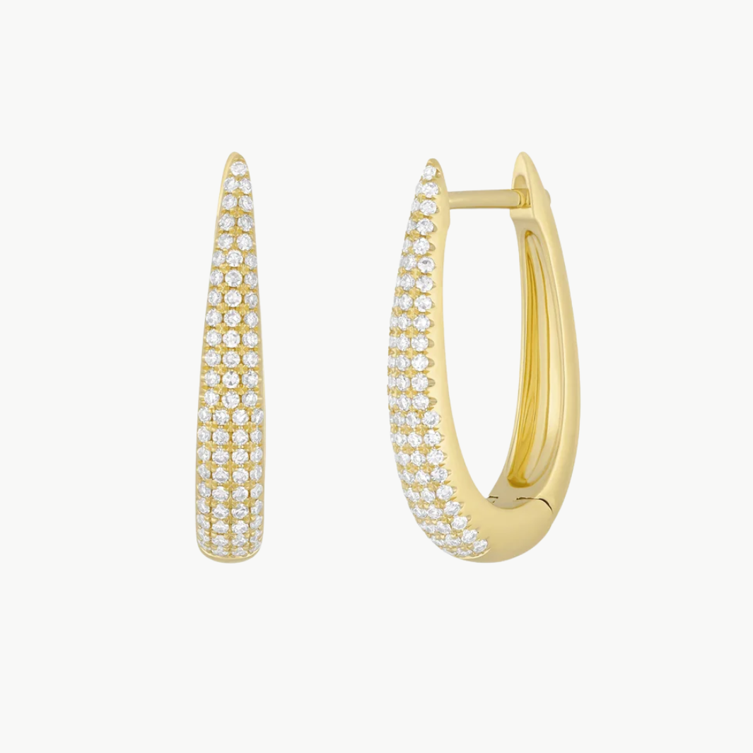 Diamond Maeve Hoop Earrings