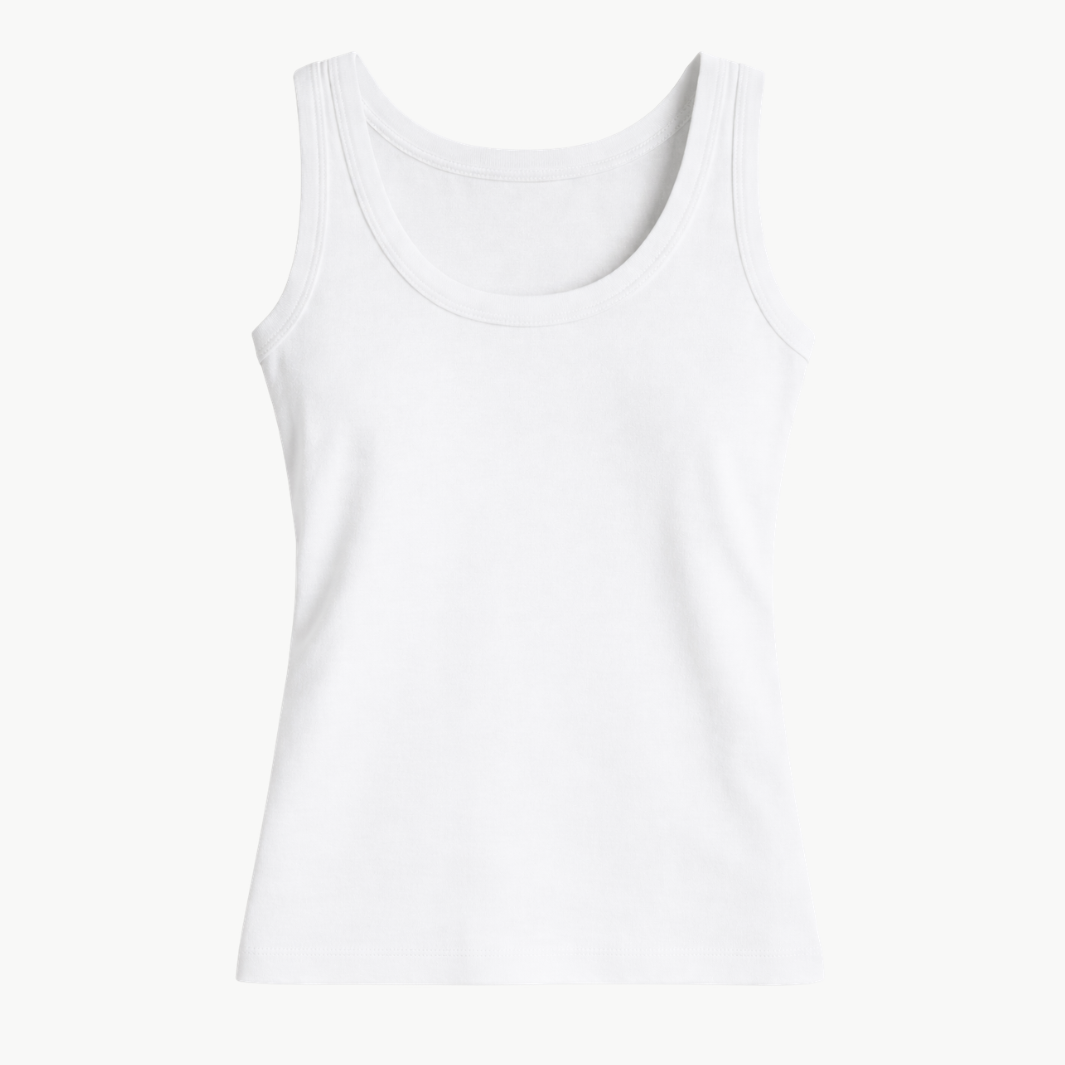 Enza Costa SUPIMA BABY RIB TANK at Romi Boutique