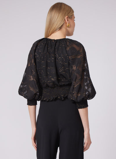 STACEY BLOUSE IN GILDED FLOWER