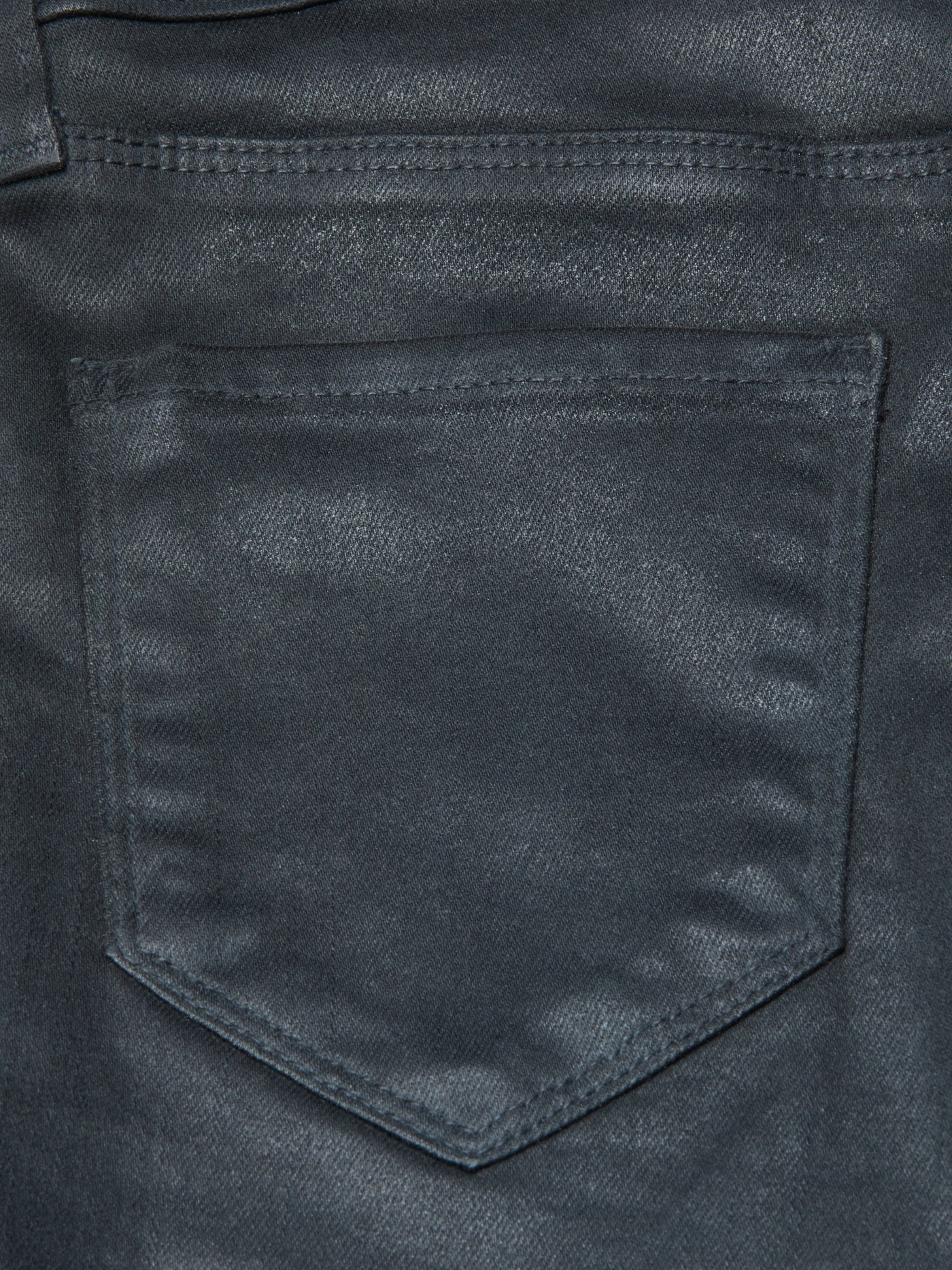 RUTH STRAIGHT-LEG JEAN IN DARK SLATE GREY COATED