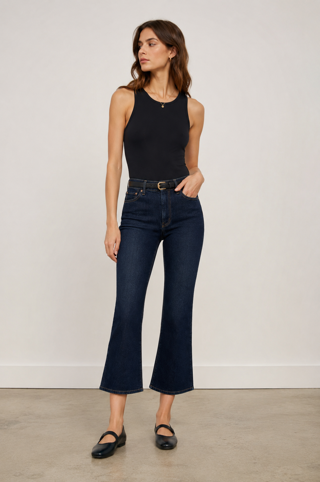 Janine Crop Kick Jeans