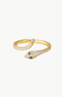Native Gem SNAKE CHARMER RING IN GOLD at Romi Boutique