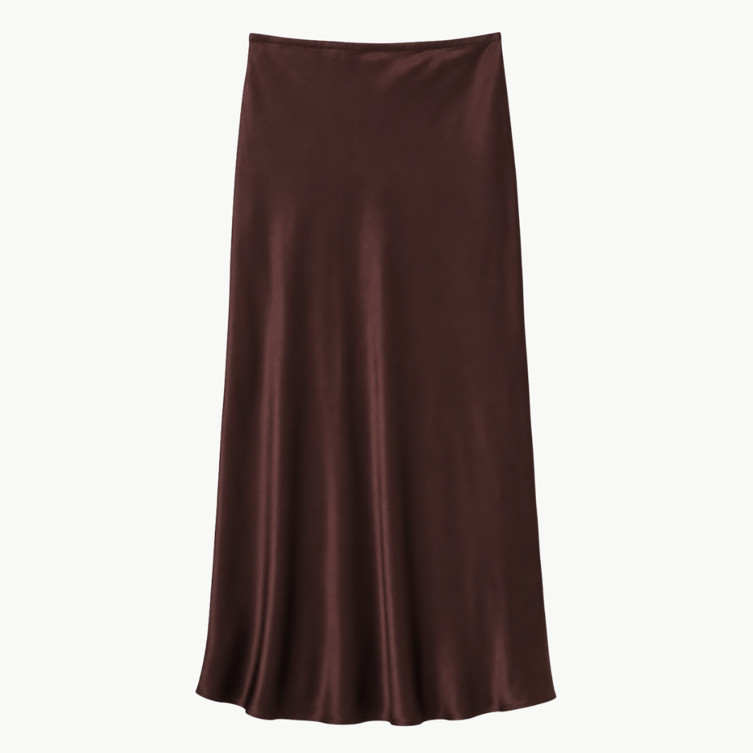 Miranda Scallop Silk Skirt