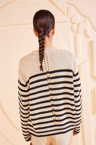 LEONIE PULLOVER IN SAILOR STRIPE