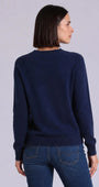 Minnie Rose Cashmere Long Sleeve Shrunken V Neck at Romi Boutique