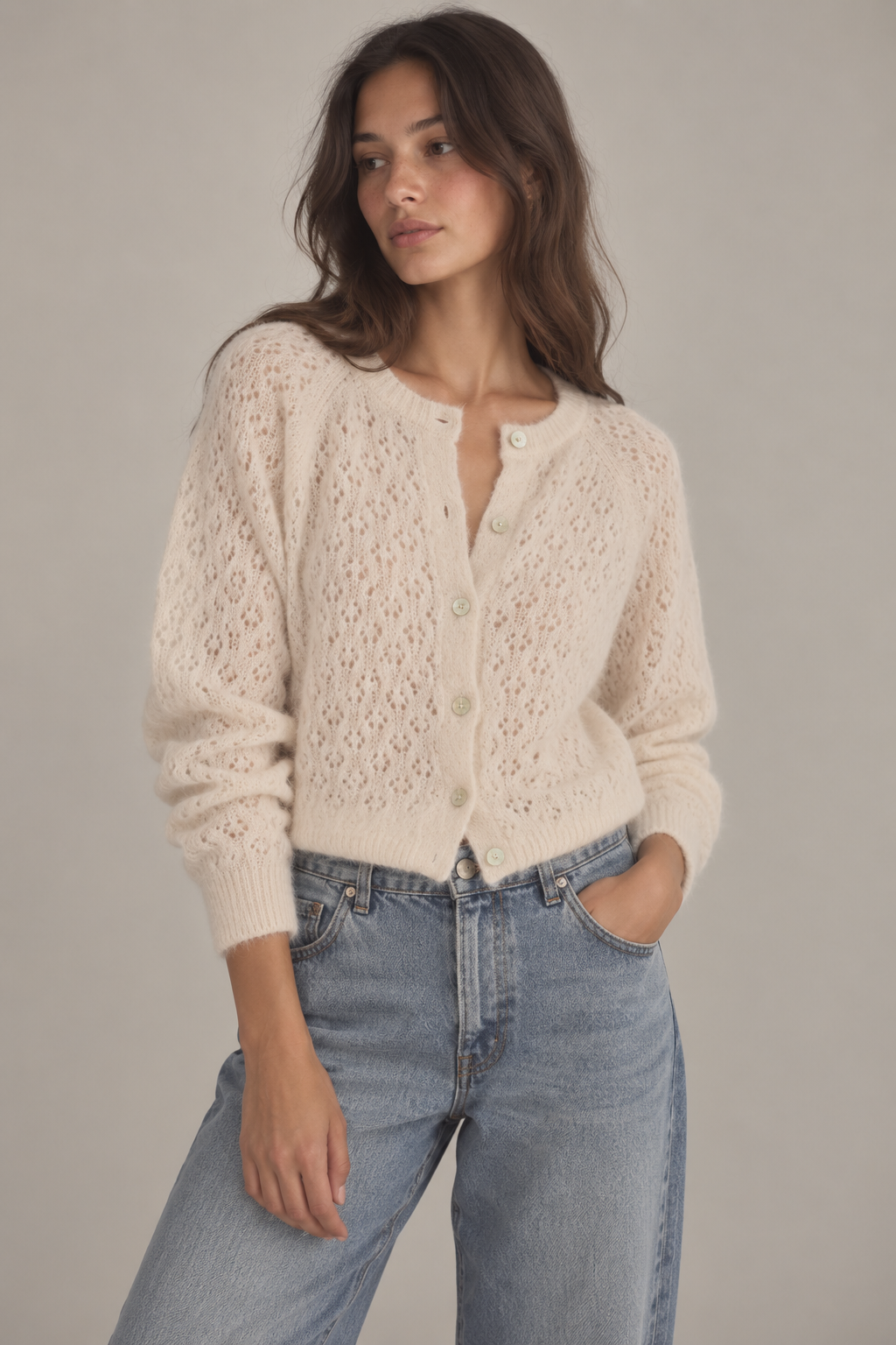 Petra Pointelle Cardigan